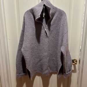 & Other Stories Soft Purple Turtleneck Sweater